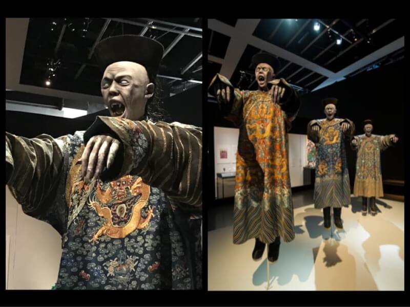 台南市美術館25日將推出「亞洲的地獄與幽魂」特展，在臉書貼出展覽資訊及清代殭屍照片，引來大批網友關注，官網一度被塞爆。（圖取自facebook.com/TainanArtMuseum）