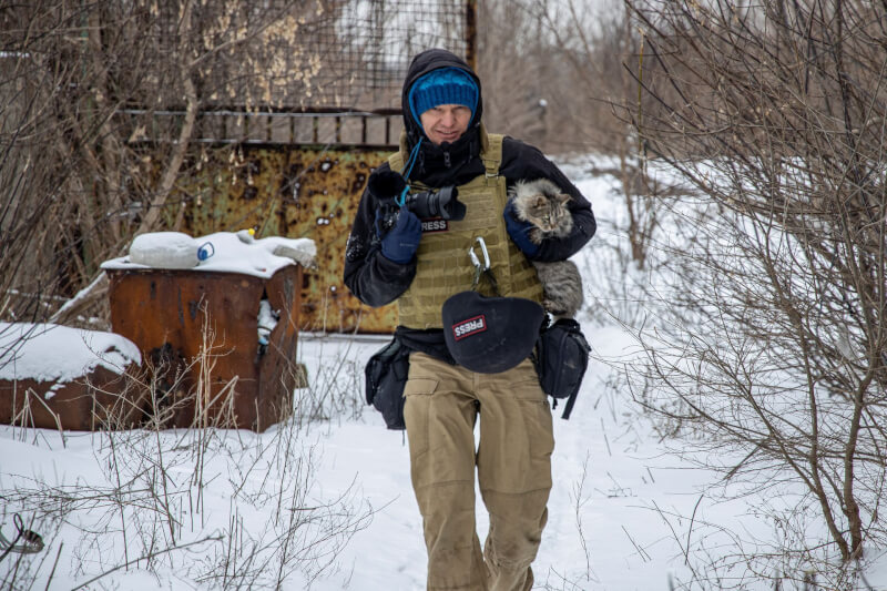 無國界記者組織在報告指出，俄羅斯軍隊3月13日「冷血處決」烏克蘭攝影記者李文（圖）。（路透社）