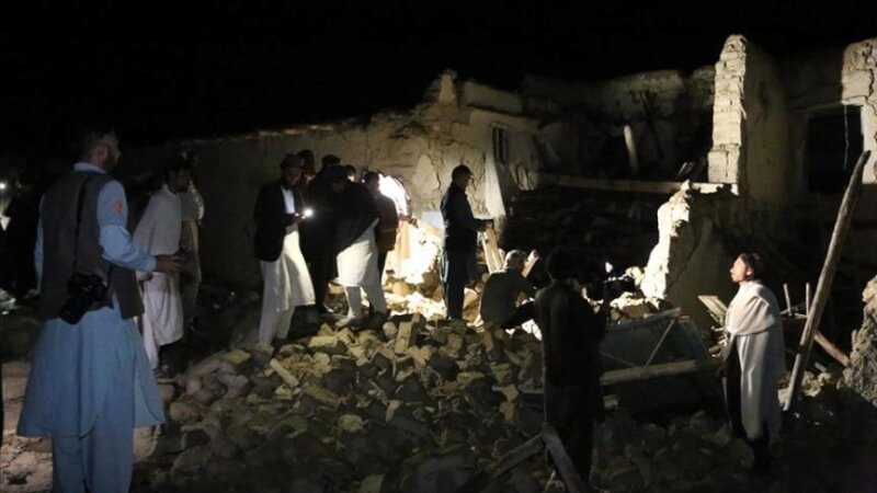 阿富汗22日遭到規模6.1強震侵襲，目前罹難人數已達1100人。日本、韓國相繼表態願意提供援助。（安納杜魯新聞社）