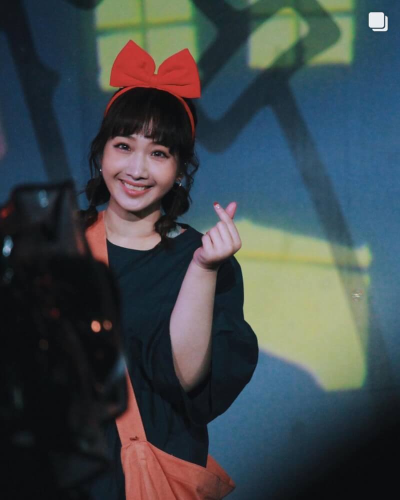 圖為朱俐靜2021年10月參與桃園萬聖節演唱會表演。(圖取自facebook.com/miusmiu)