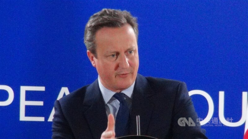圖為英國前首相卡麥隆。(中央社檔案照片)