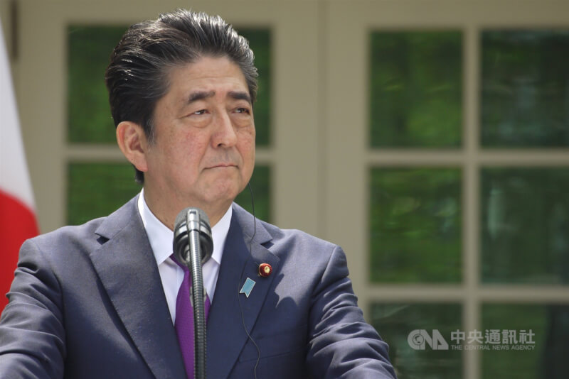 日本前首相安倍晉三。（中央社檔案照片）