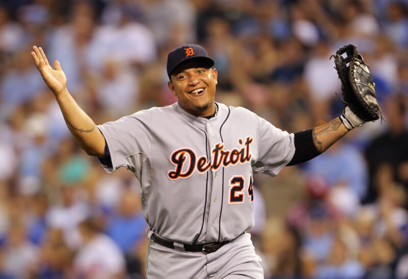底特律老虎一壘手卡布瑞拉生涯12次參加MLB明星賽。(圖取自facebook.com/Tigers)