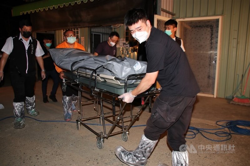 圖為南投草屯槍擊案第一案發現場。中央社記者蕭博陽南投縣攝111年7月15日