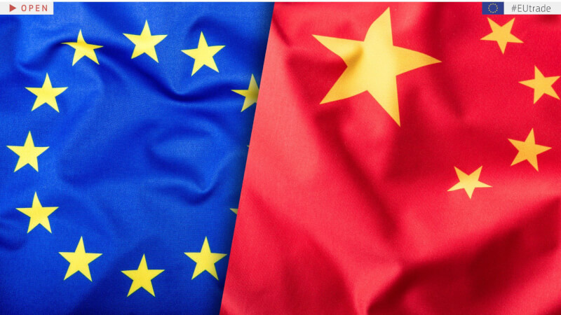 歐盟與中國19日將再舉辦貿易對話，談論供應鏈、能源、投資等議題。（圖取自twitter.com/VDombrovskis）