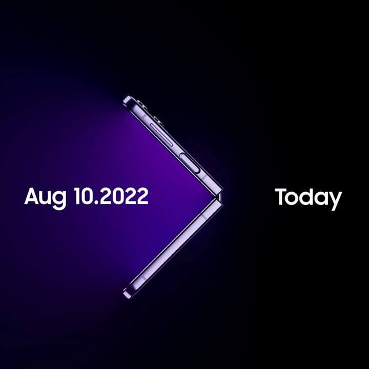 台灣三星電子20日發出媒體邀請函，將於8月10日晚上9時舉辦Samsung Galaxy Unpacked 2022全球發表會線上直播。（圖取自facebook.com/SamsungTaiwan）