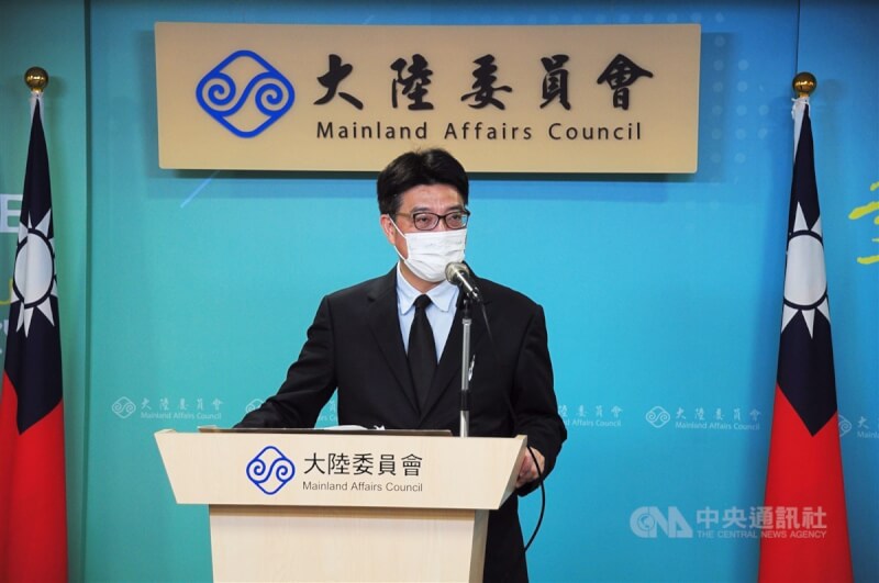 北京10日公布對台白皮書，陸委會批該文一廂情願罔顧事實。圖為陸委會發言人邱垂正。（中央社檔案照片）