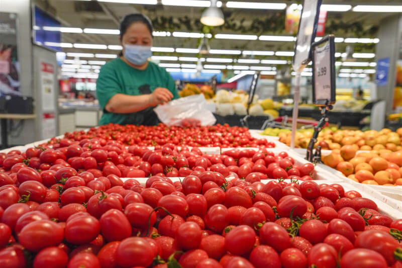 中國7月消費者物價指數（CPI）年增2.7%，創下2020年8月以來新高。（中新社）