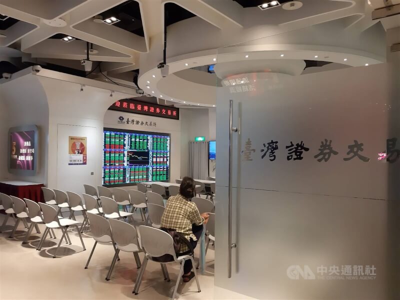 圖為台灣證券交易所。（中央社檔案照片）
