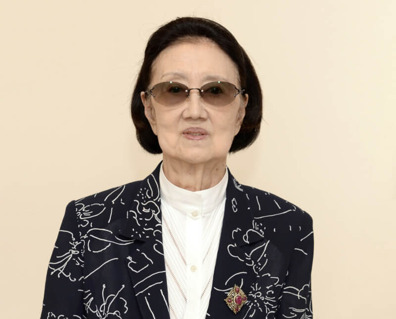 國際知名服裝設計師森英惠日前在東京家中辭世，享耆壽96歲。（共同社）