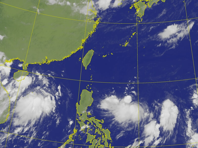 圖為20日上午8時30分台灣附近衛星雲圖。（圖取自氣象局網頁cwb.gov.tw）