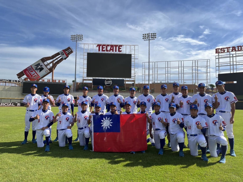 U15世界盃棒球賽在墨西哥舉行，台灣隊原訂5日與日本隊打季軍戰，因日本隊確診人數超過、裁定由台灣拿下季軍。（中華民國棒球協會提供）中央社記者謝靜雯傳真 111年9月5日