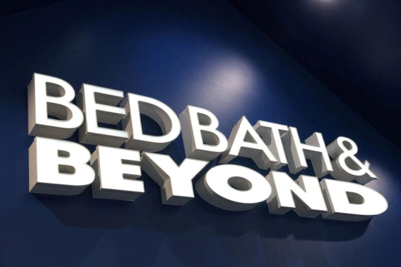 圖為Bed Bath & Beyond紐約曼哈頓門市店標。（路透社）