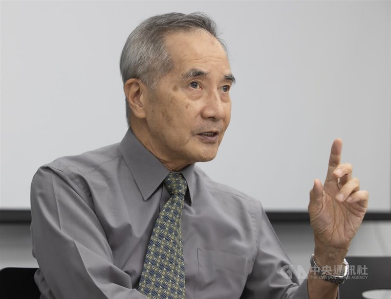 清大半導體學院院長林本堅,是20年前開發浸潤式微影技術關鍵人物,與蔣尚義、梁孟松等人被譽稱為台積電「研發六騎士」。中央社記者謝佳璋攝 111年9月11日