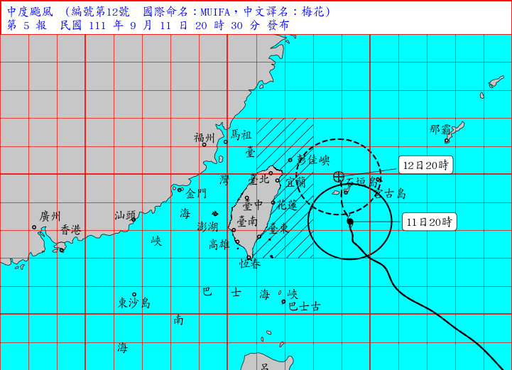 （圖取自中央氣象局網頁cwb.gov.tw）