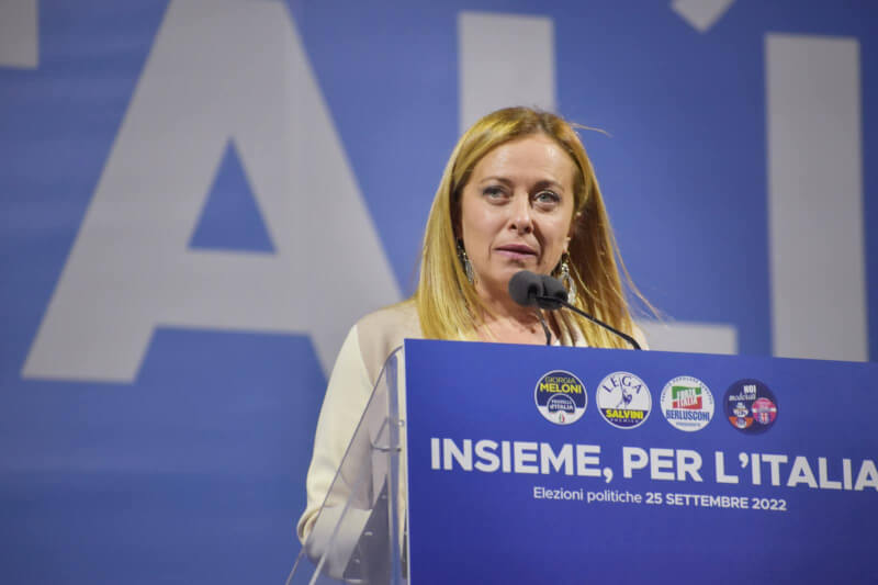 「義大利兄弟黨」梅洛尼有望成為義國首位女總理。（圖取自facebook.com/giorgiameloni.paginaufficiale）