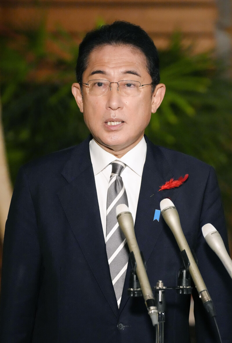 日本首相岸田文雄。（共同社）