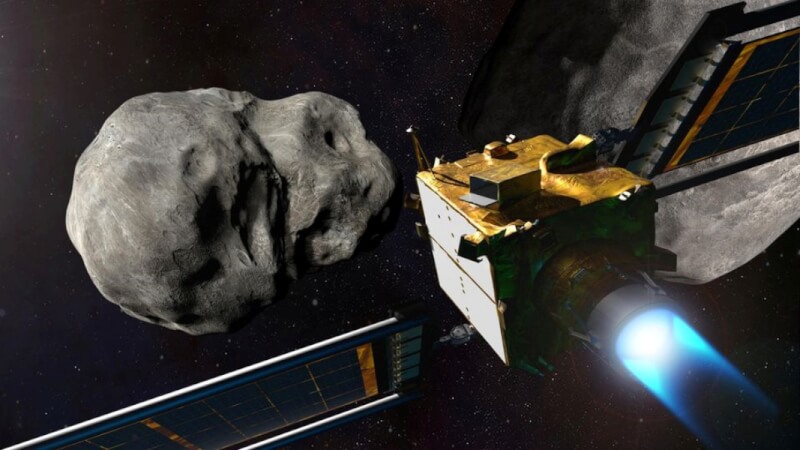 NASA上個月執行故意讓太空飛行器撞上小行星的任務。（NASA/Johns Hopkins/Handout via 路透社）