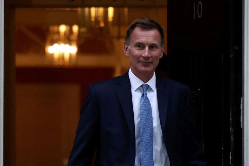 英國新任財政大臣韓特將在17日提前公布賦稅和預算措施。（路透社）