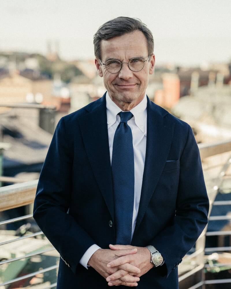 瑞典保守派領袖克里斯特森（圖）17日在國會當選總理。（圖取自facebook.com/UlfKristerssonM）