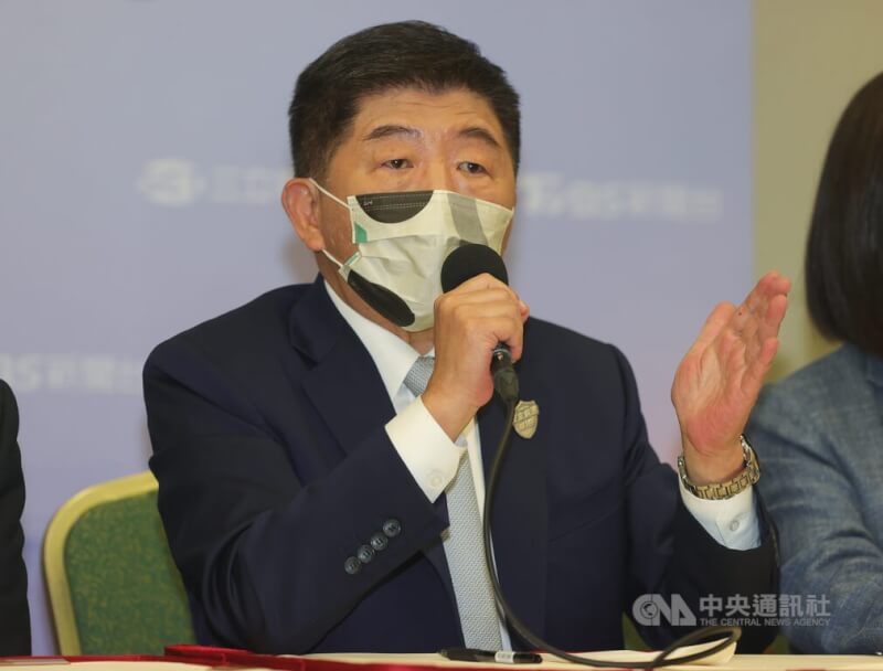 2022台北市長選舉電視辯論會5日下午在台北國際會議中心順利落幕,民進黨籍參選人陳時中會後出席記者會,多次感謝競選團隊協助。中央社記者謝佳璋攝 111年11月5日