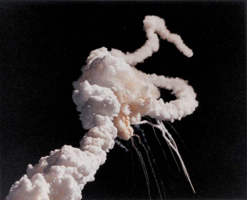 挑戰者號於1986年進行太空任務，但發射後不久就爆炸解體。（圖取自維基共享資源，版權屬公有領域）