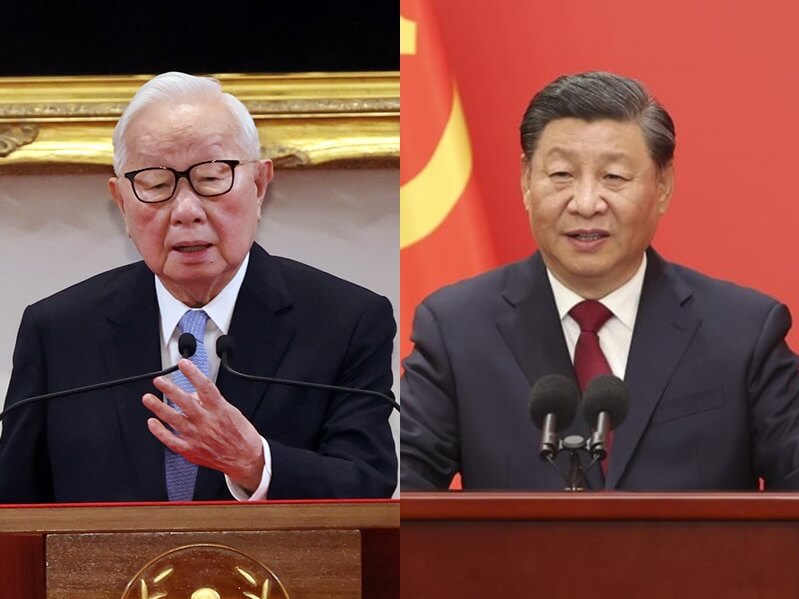 疫後首次實體舉行的APEC年會本週登場，台灣領袖代表、台積電創辦人張忠謀（左）是否在峰會中與中國國家主席習近平（右）互動受矚。（左圖為中央社檔案照片，右圖為中新社）