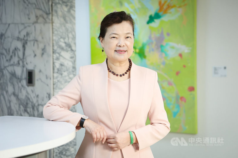 經濟部長王美花表示,輝達物流中心原本欲設在香港,經濟部與輝達討論一陣子,用力吸引後,輝達決定來台設立物流中心。中央社記者王騰毅攝 111年11月23日