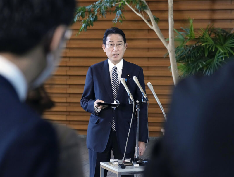 日媒24日報導，日本首相岸田文雄（圖）計劃明年1月訪華府，與美國總統拜登舉行會談。（共同社）