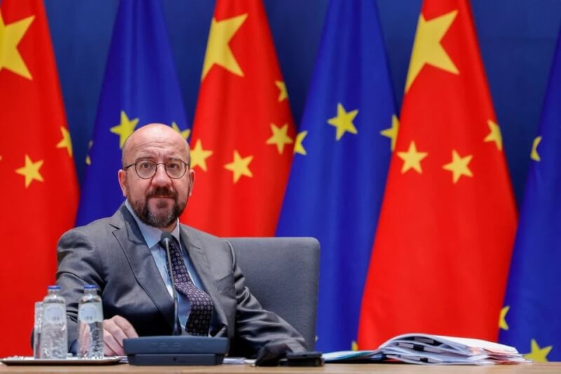 歐盟理事會宣布，主席米歇爾（圖）將於12月1日赴北京與習近平會談。（ Olivier Matthys/Pool via 路透社）
