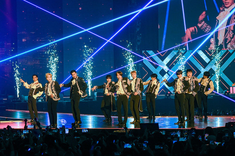 韓國天團Super Junior自25日起一連3天在台北小巨蛋開唱，為COVID-19（2019冠狀病毒疾病）後首個在台北小巨蛋開唱的韓團，這次也是他們第7度攻蛋。（超級圓頂提供）中央社記者王心妤傳真 111年11月25日