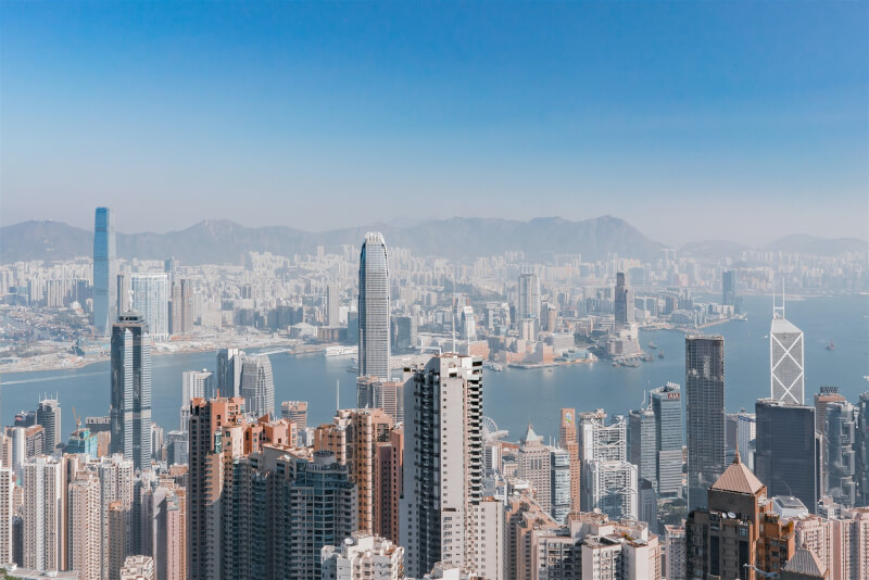 最新統計顯示，今年在香港設有地區總部的境外公司中，以中國公司最多。圖為香港市景。（圖取自Unsplash圖庫）