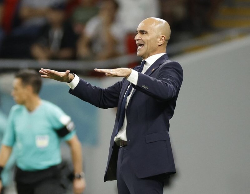 比利時無緣晉級卡達世界盃足球賽16強，賽後總教練馬蒂內茲宣布將離開比利時國家隊。（路透社）