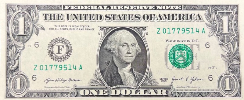 美元鈔票上將首度出現2位女性的簽名，分別為財政部長葉倫和財政部司庫瑪勒巴，2023年初開始流通。（圖取自facebook.com/BEPgov）