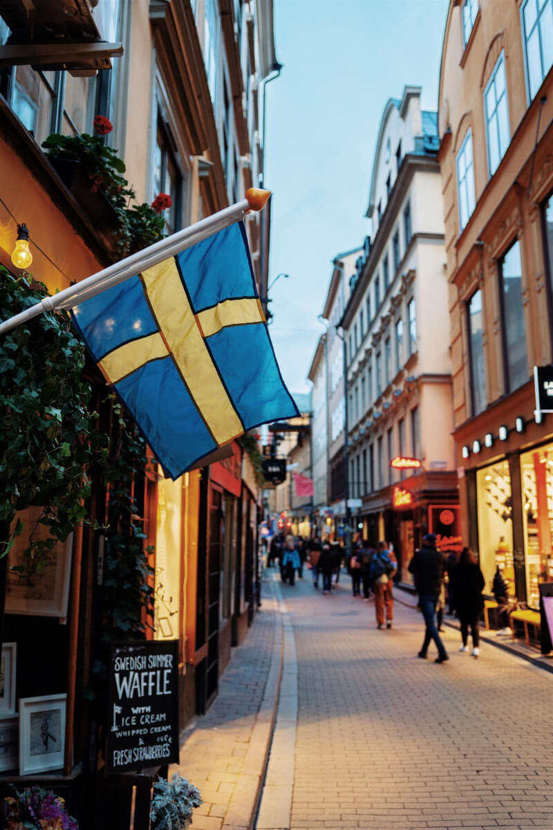 瑞典11月通貨膨脹率達11.5%，創下30年來新高，主因為電價飛漲。圖為斯德哥爾摩街景。（圖取自Unsplash圖庫）