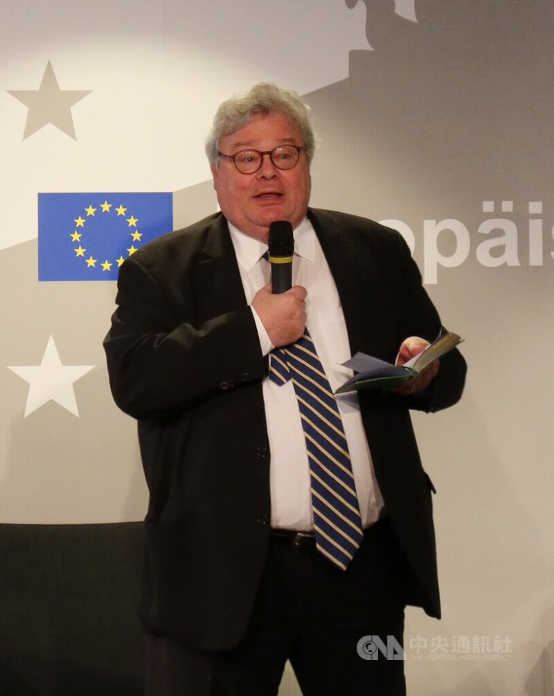 歐洲議會議員包瑞翰是歐盟對台關係重要的推手。中央社記者林育立柏林攝 111年12月15日