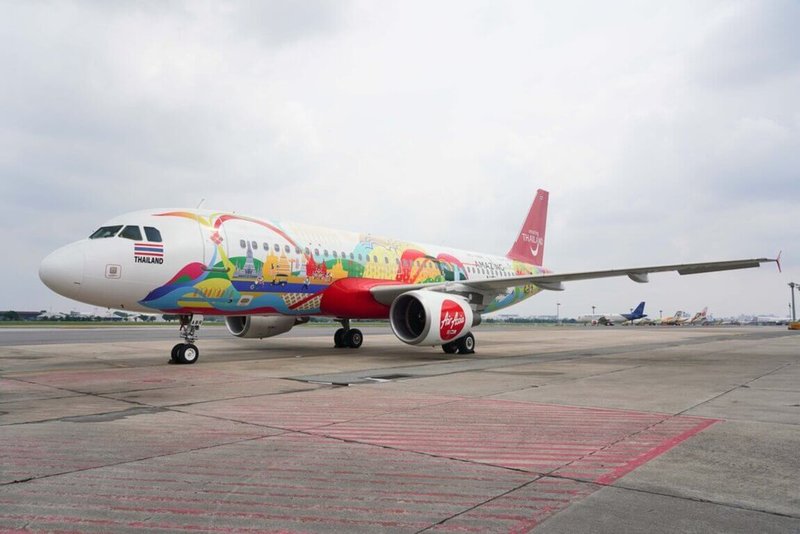 亞洲航空AirAsia20日宣布，將在2023年1月20日，也是台灣農曆春節假期第一天，開航台北直飛曼谷廊曼機場，每週4班。（AirAsia提供）中央社記者汪淑芬傳真  111年12月20日