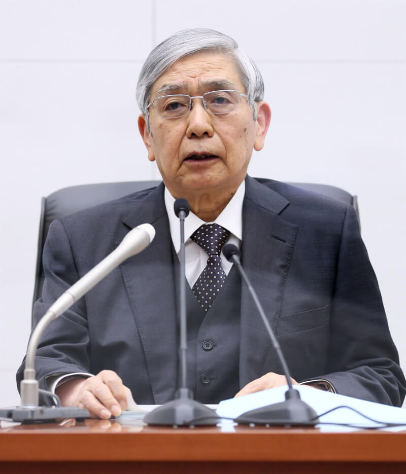 日本央行20日上調長期利率上限，日銀總裁黑田東彥強調並非升息。（共同社）