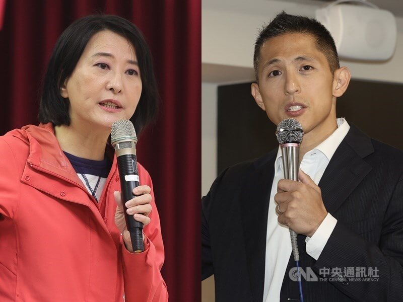 國民黨台北市第3選區立委補選參選人王鴻薇（左）表示，吳怡農（右）是可敬且很強對手，此場選舉她不敢大意。（中央社檔案照片）