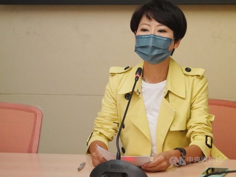 台南市正副議長選舉在即，民進黨正國會立委陳亭妃（圖）說，她關心的是黑道介入，請總統、副總統救救台南。（中央社檔案照片）