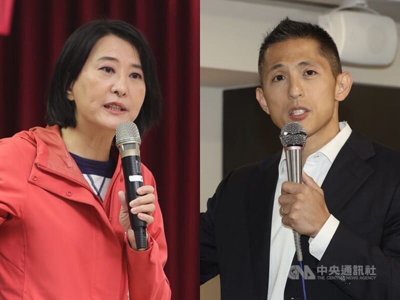 台北市選委會28日表示，將於明年1月4日舉辦台北市第3選區立委補選的公辦政見發表會。圖為候選人王鴻薇（左）、吳怡農（右）。（中央社檔案照片）