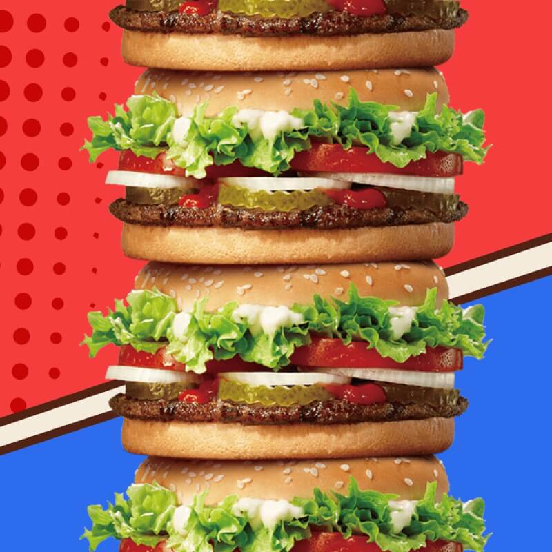 漢堡王宣布明年1月4日起調整部分通路餐點價格與菜單，其中華堡調升11元、小華堡調升5元，漢堡系列最高調漲新台幣20元。（圖取自facebook.com/BurgerKingTW）