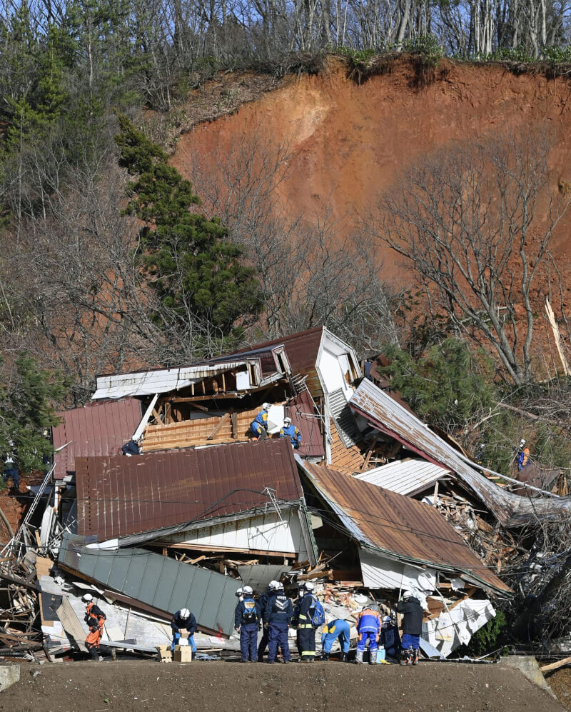 日本山形縣民宅後山崩塌波及10棟建物2人失聯 國際 中央社cna