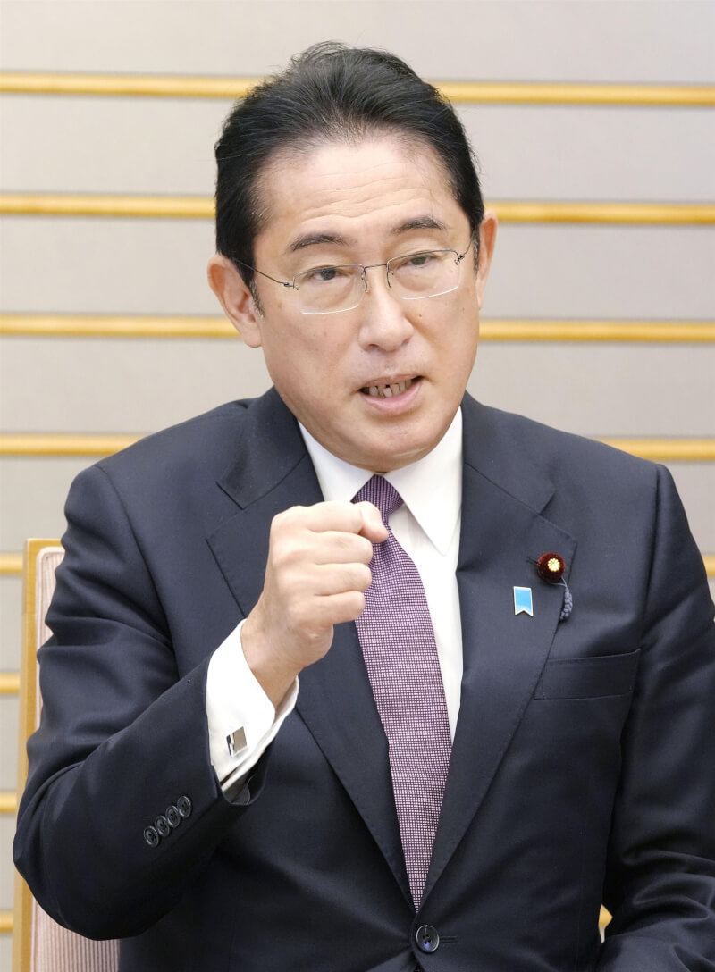 日本首相岸田文雄（圖）13日將訪華府，與美國總統拜登會談。（共同社）