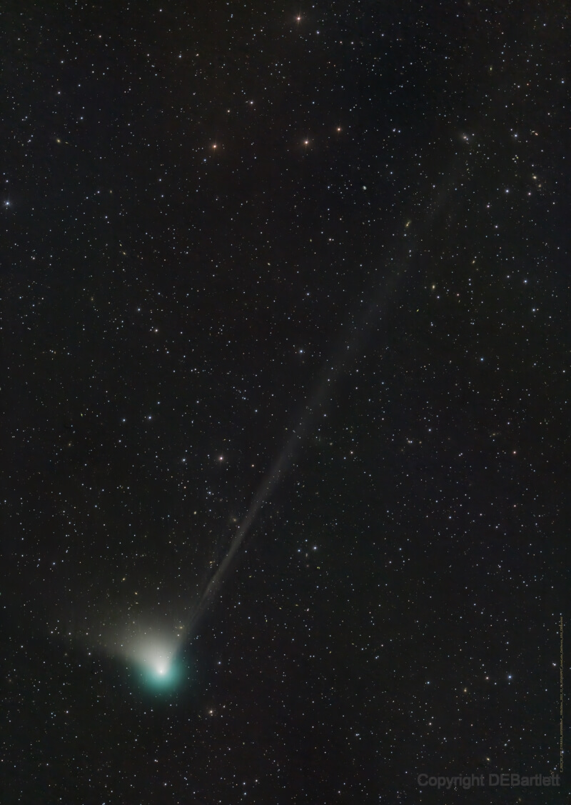 彗星C/2022 E3（ZTF）在未來數週將劃過地球和太陽。（圖取自NASA網頁science.nasa.gov）