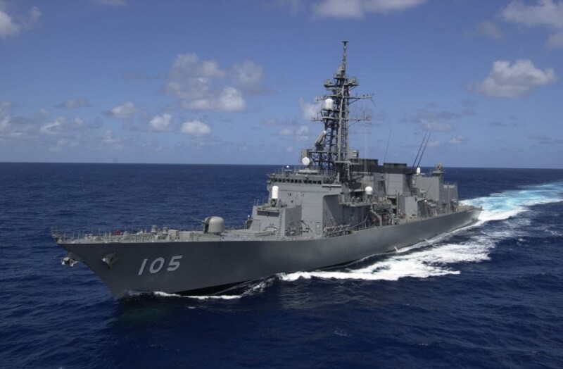 圖為日本海上自衛隊護衛艦「稻妻號」。（圖取自日本防衛省網頁mod.go.jp）