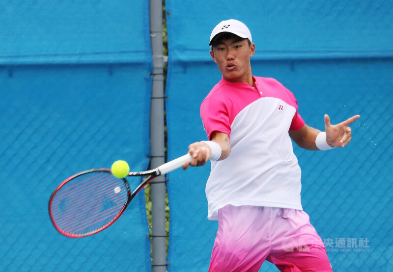 台灣網球好手許育修搶下澳網會內賽門票。（中央社檔案照片）