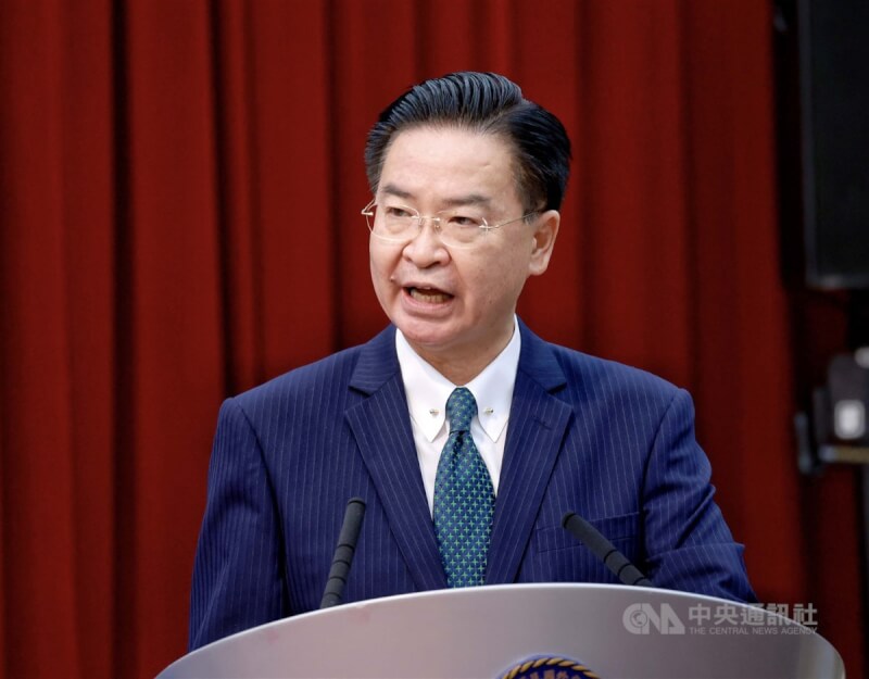 外交部長吳釗燮表示，台灣積極提升戰力，但絕對不想要與中國開戰。（中央社檔案照片）