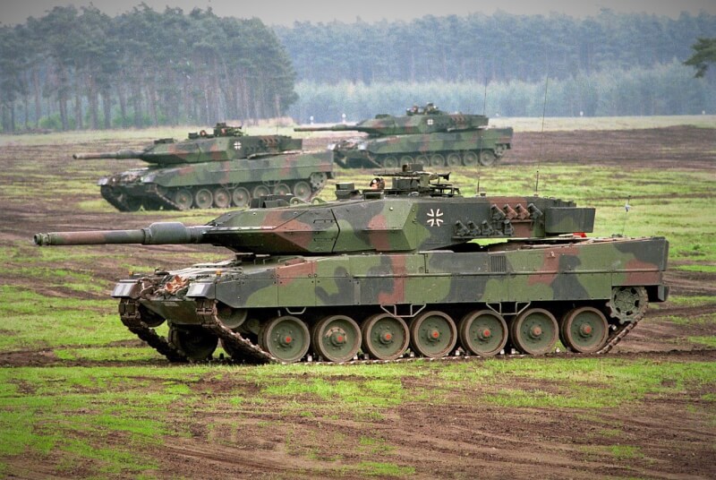 德國「明鏡周刊」報導，德國可能轉移19輛較舊的豹2A5型（圖）戰車給烏克蘭。（圖取自維基百科共享資源，作者： Bundeswehr-Fotos，CC BY 2.0）