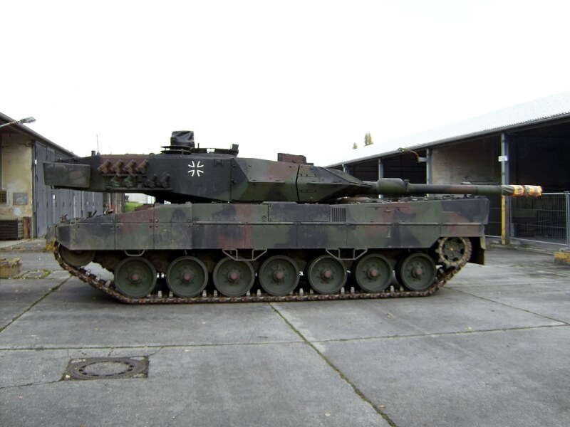 德國25日宣布將提供豹2式戰車給烏克蘭。圖為德國豹2 A6M戰車。（圖取自維基共享資源；版權屬公有領域）